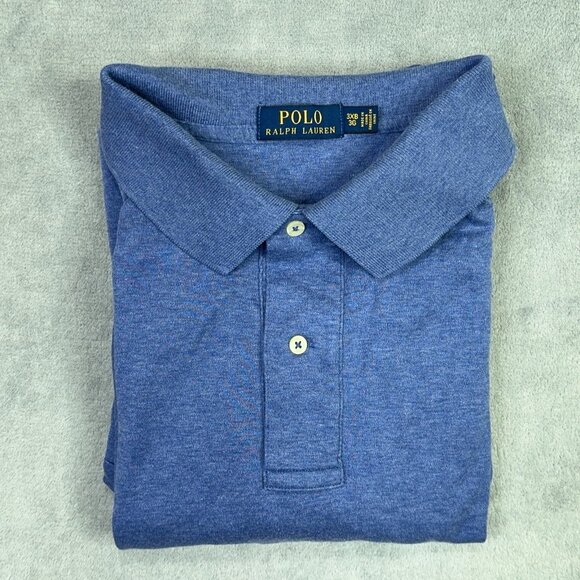 Polo Ralph Lauren Polo Shirt Mens 3XB Blue Soft Cotton Preppy Golf Short Sleeve - Picture 9 of 11